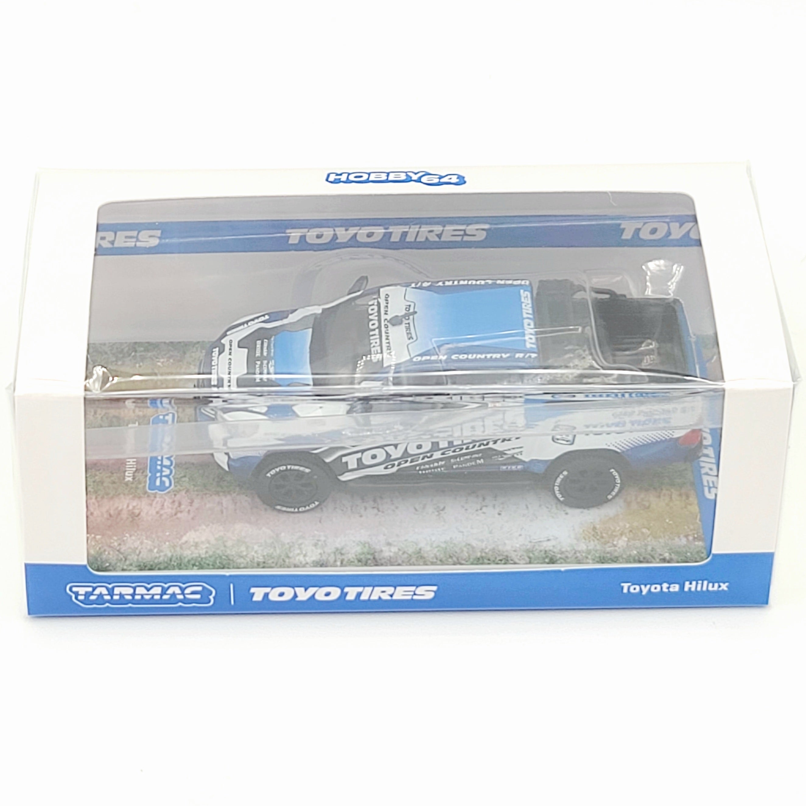 Tarmac Works Toyota Hilux Pickup Truck - 1:64, Toyo Tires (2025 Hobby64)
